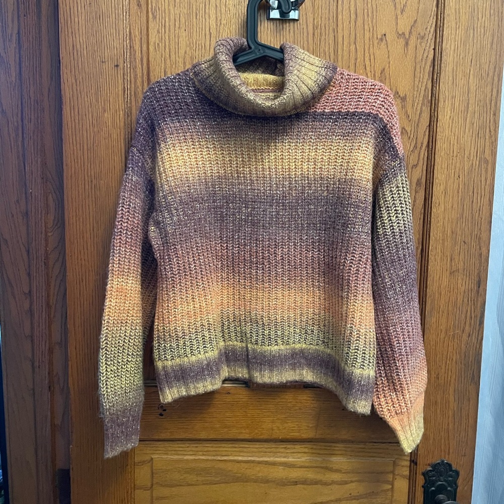 Old Navy Ombré Knit Pullover Turtleneck Sweater